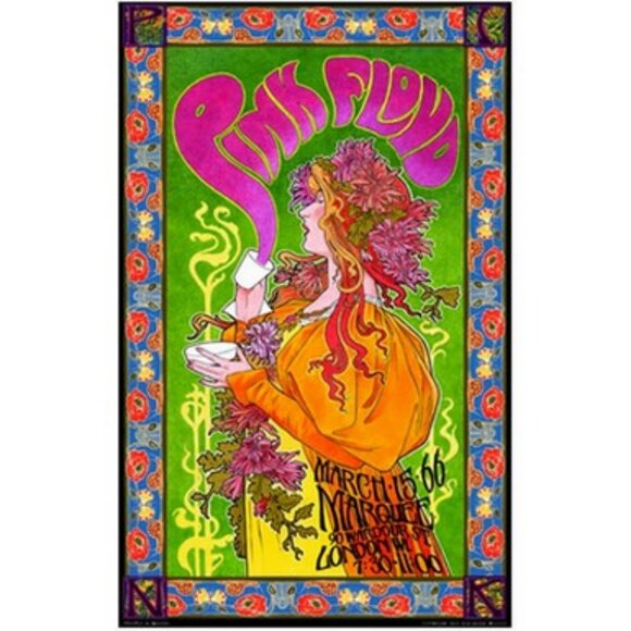Pink Floyd 1966 Concert Poster 13"x19" - Picture 1 of 1